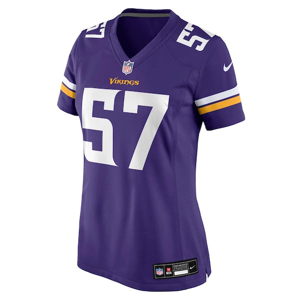 Chaz Chambliss Minnesota Vikings Nike Women's Team Game Jersey - Purple - Image 2