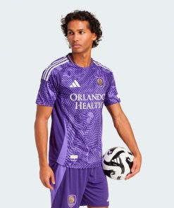 Alternative view of Orlando City SC adidas 2025 Perfect Storm Authentic Jersey - Purple