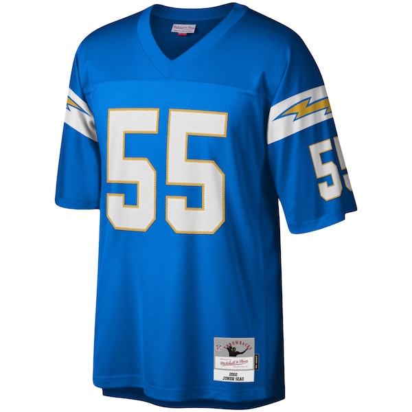 Junior Seau Los Angeles Chargers Big & Tall 2002 Retired Player Replica Jersey - Powder Blue - Image 2