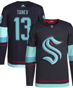 Brandon Tanev Seattle Kraken adidas Home Authentic Primegreen Player Jersey - Navy