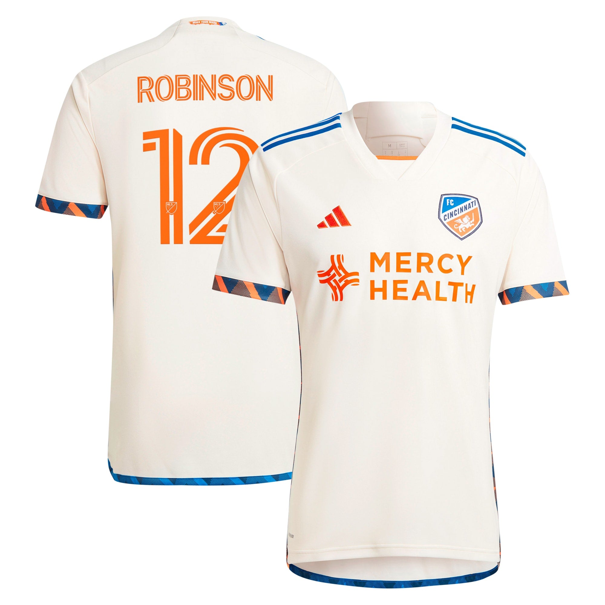Miles Robinson FC Cincinnati adidas 2024 River Kit Replica Player Jersey - Blue/White - Image 5