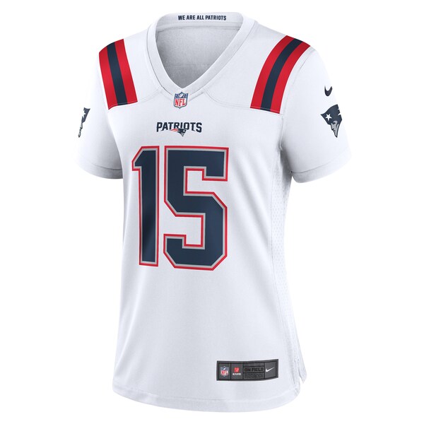 Ezekiel Elliott New England Patriots Nike Women's Game Player Jersey - White/Navy/Red - Image 3