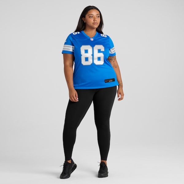 Malik Taylor Detroit Lions Nike Women's Team Game Jersey - Blue - Image 6