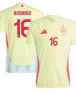 Rodrigo Spain National Team adidas 2024 Away Authentic Jersey - Yellow