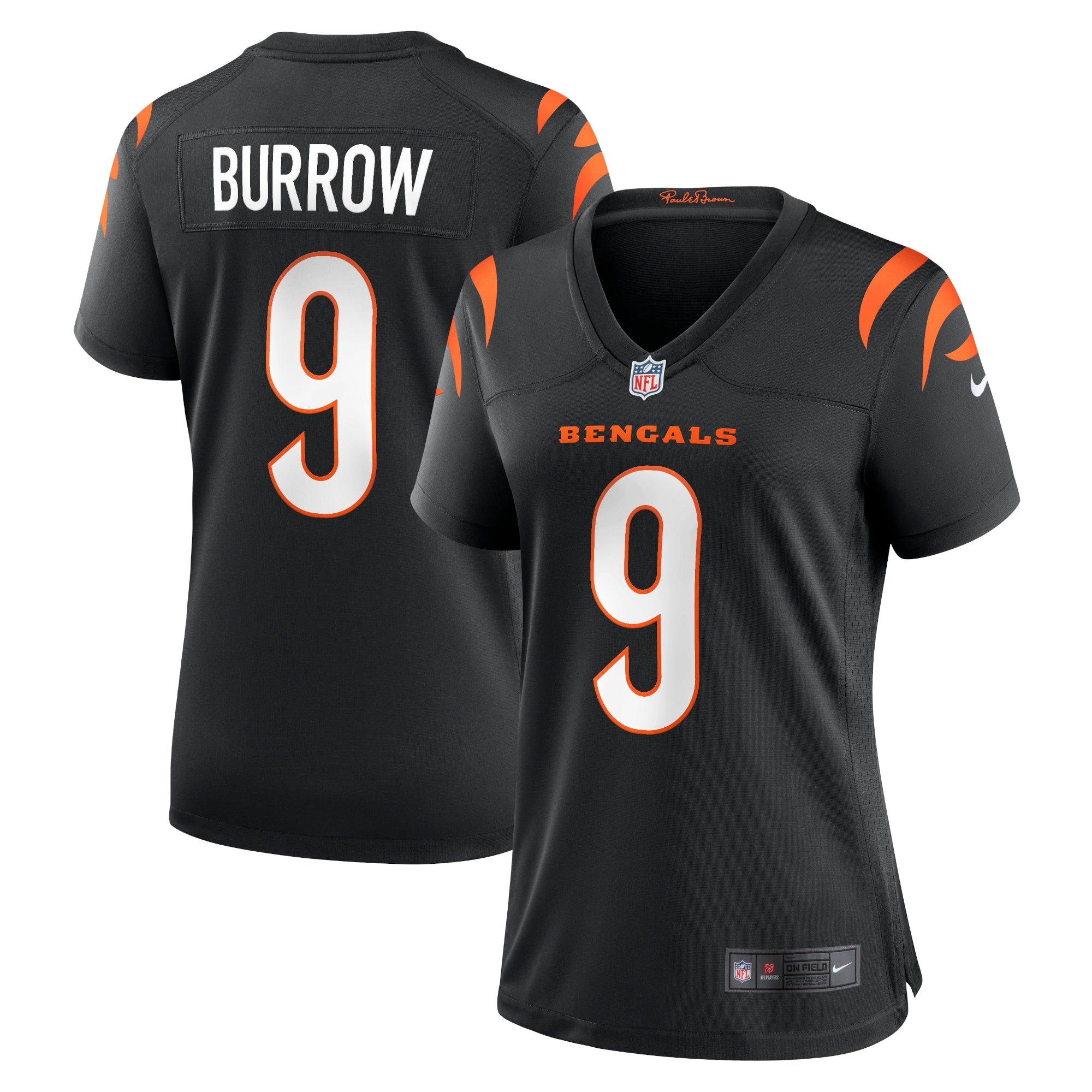 Joe Burrow Cincinnati Bengals Nike Women's Game Jersey - Orange/Black - Image 5