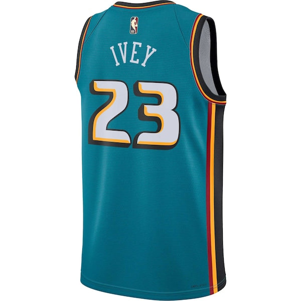 Jaden Ivey Detroit Pistons Nike Swingman Jersey - Classic Edition - Teal - Image 3