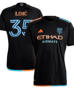 Mitja Ileni? New York City FC adidas 2024 24/7 Kit Replica Player Jersey - Black