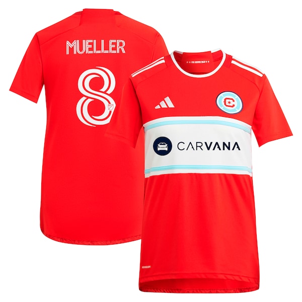 Chris Mueller Chicago Fire adidas Women's 2024 Return To Red Replica Player Jersey?ยจC Red