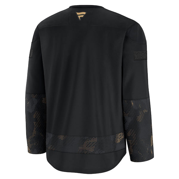 Edmonton Oilers 2024 Military Appreciation Practice Jersey - Black - Image 5