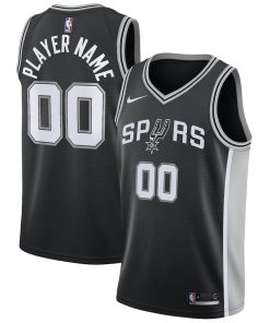 San Antonio Spurs Nike Swingman Custom Jersey Black - Icon Edition