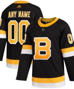 Boston Bruins adidas 2019/20 Alternate Authentic Custom Jersey - Black