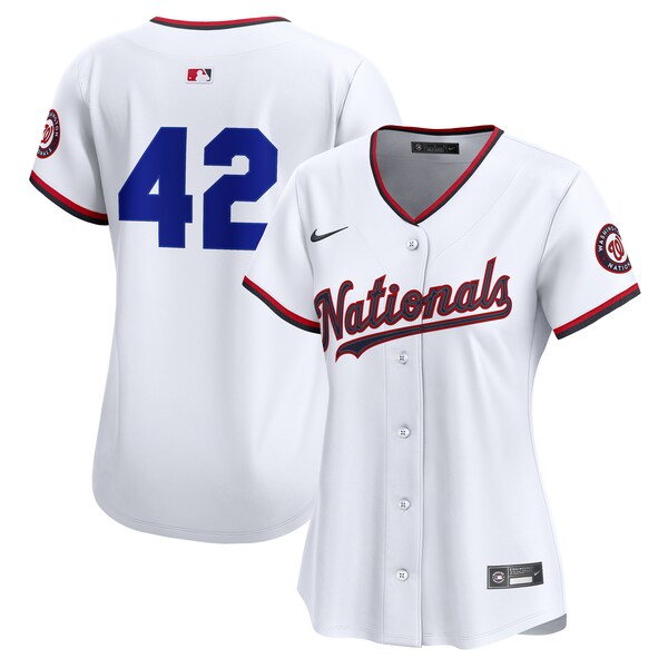 Washington Nationals Nike Home 2025 Jackie Robinson Day Limited Jersey?ยจC White