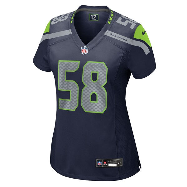 Derick Hall Seattle Seahawks Nike Women's Team Game Jersey - College Navy/Navy - Image 3