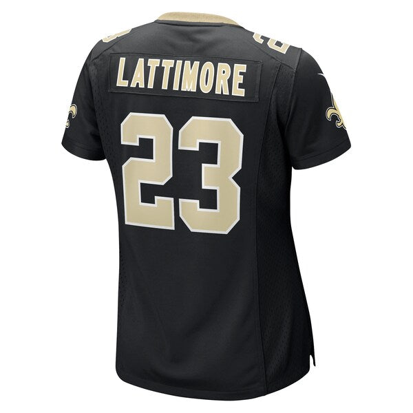 Marshon Lattimore New Orleans Saints Nike Women's Team Game Jersey - Black - Image 3