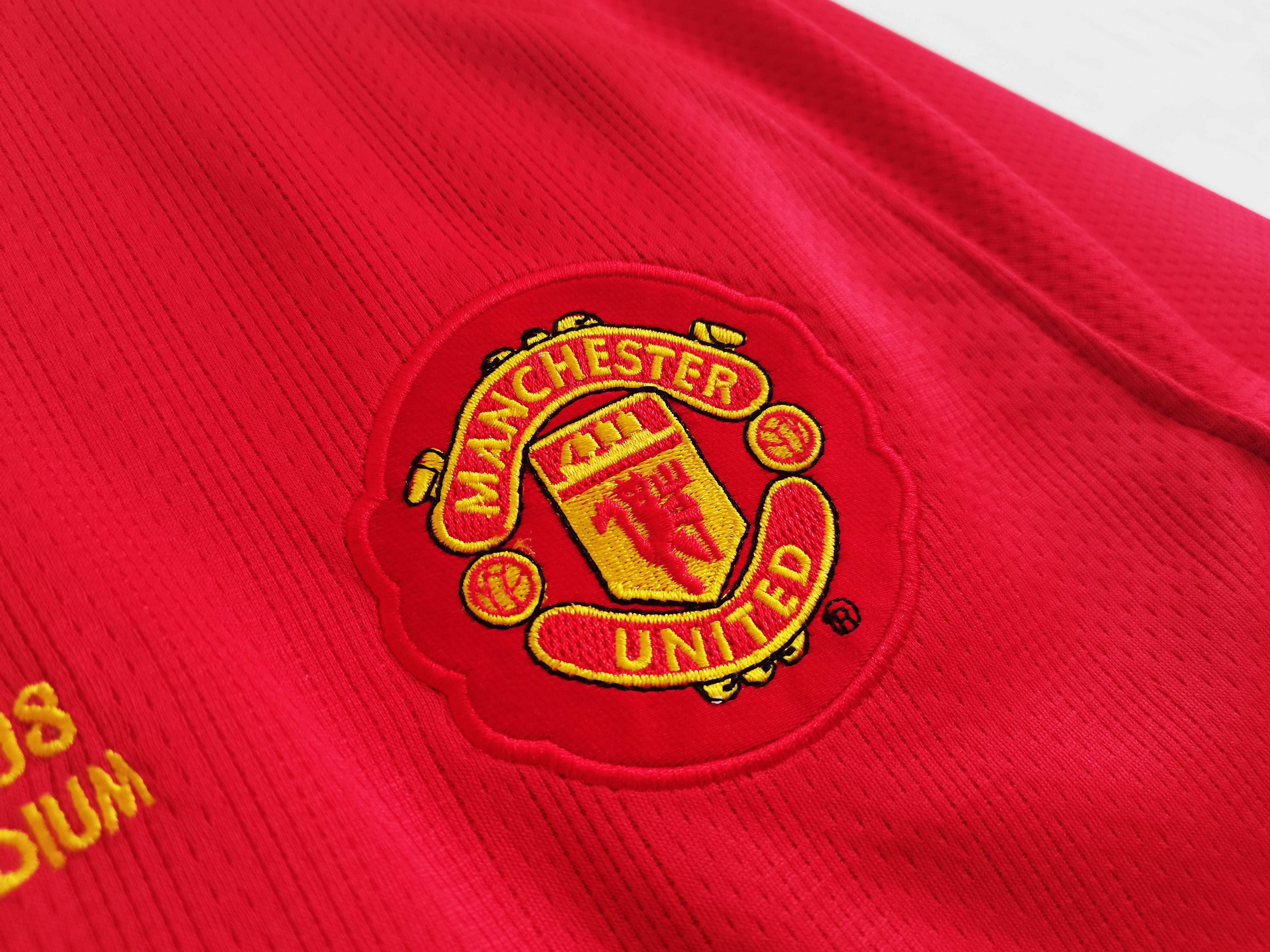 Cristiano Ronaldo Manchester United 2007-08 Final Champions Vintage Jersey - Red - Image 4