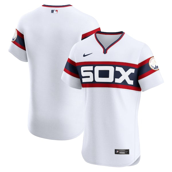 Chicago White Sox Nike Alternate Vapor Premier Elite Patch Jersey - White/Black - Image 2