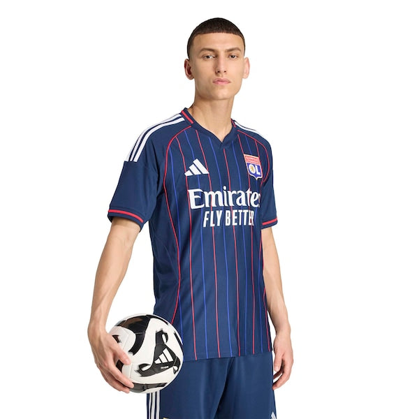 Olympique Lyonnais adidas 2025/26 Away Replica Jersey - Blue/White - Image 9