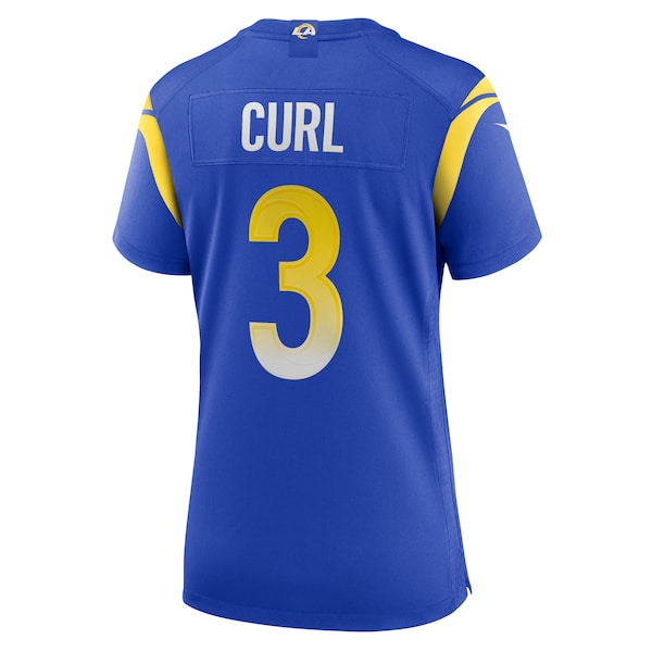 Kamren Curl Los Angeles Rams Nike Women's Team Game Jersey - Royal - Image 3