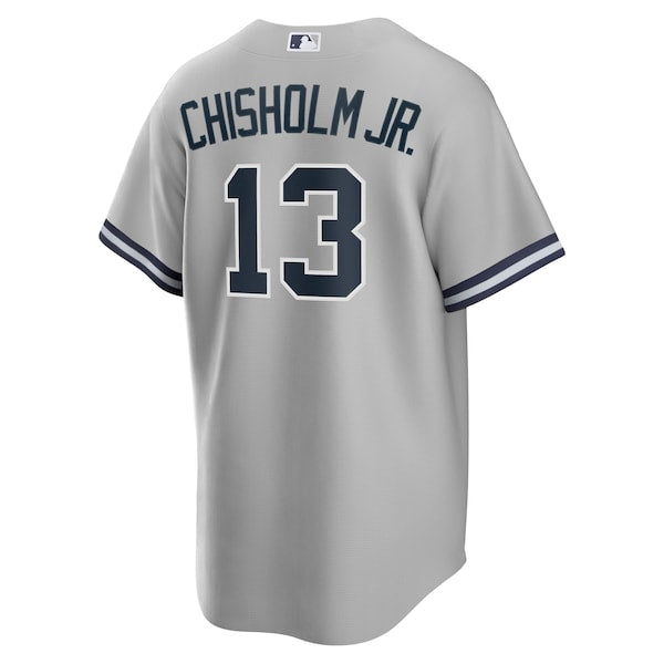 Jazz Chisholm Jr. New York Yankees Nike Road Replica Player Jersey - Gray - Image 4