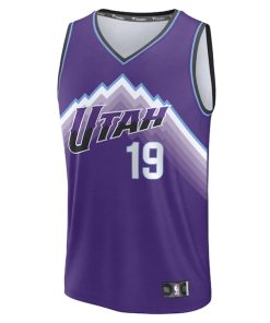 Alternative view of Ace Bailey Utah Jazz  Fast Break Replica Jersey - Purple - Icon Edition