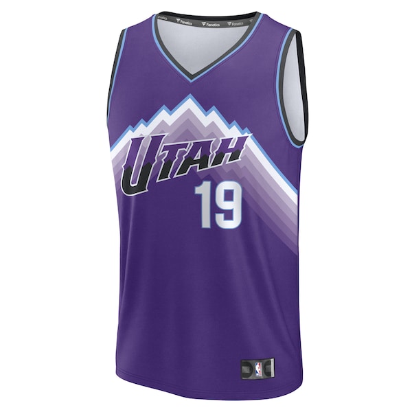Ace Bailey Utah Jazz Youth Fast Break Replica Jersey - Purple - Icon Edition - Image 2