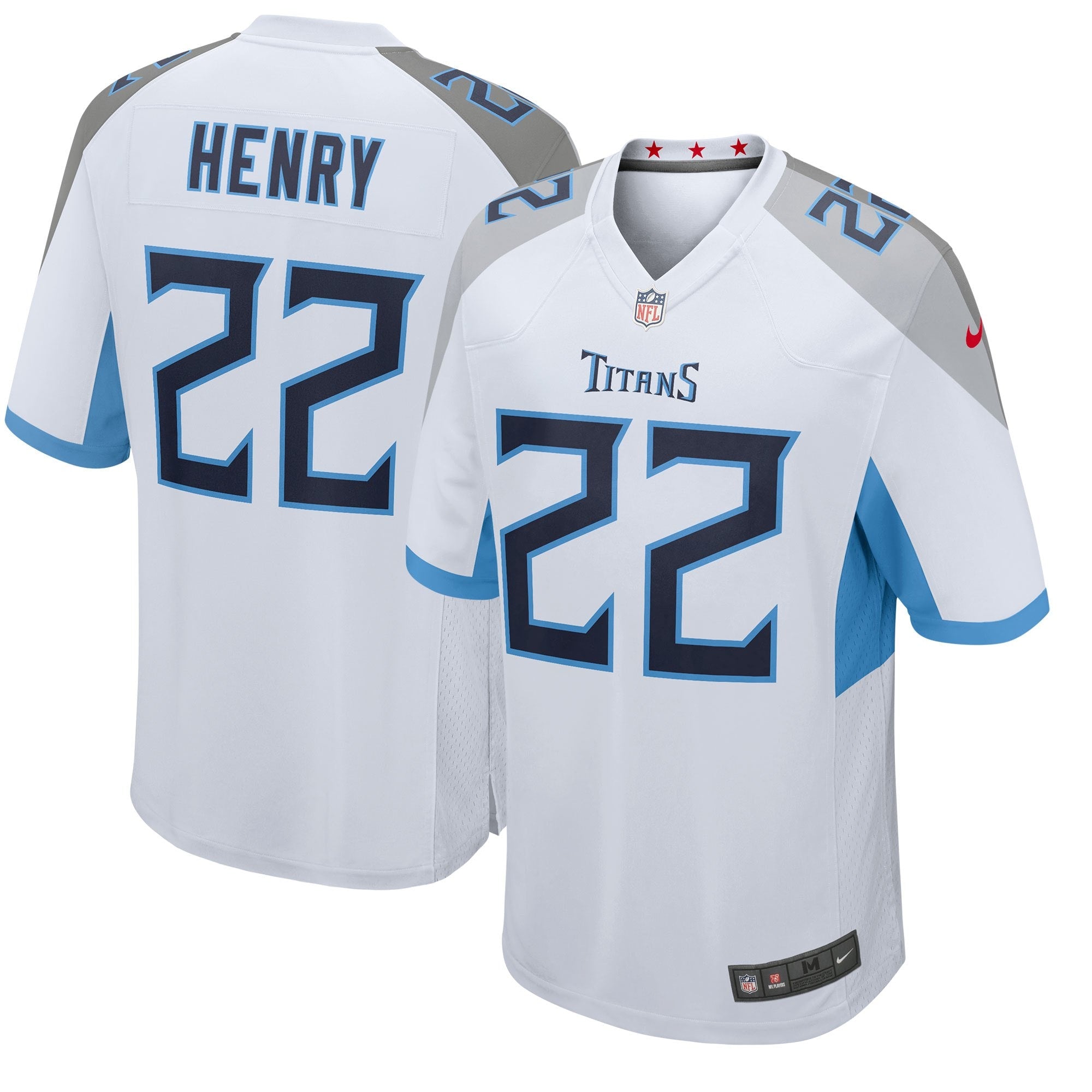 Derrick Henry Tennessee Titans Nike Youth Game Jersey - Light Blue/Navy/White - Image 7
