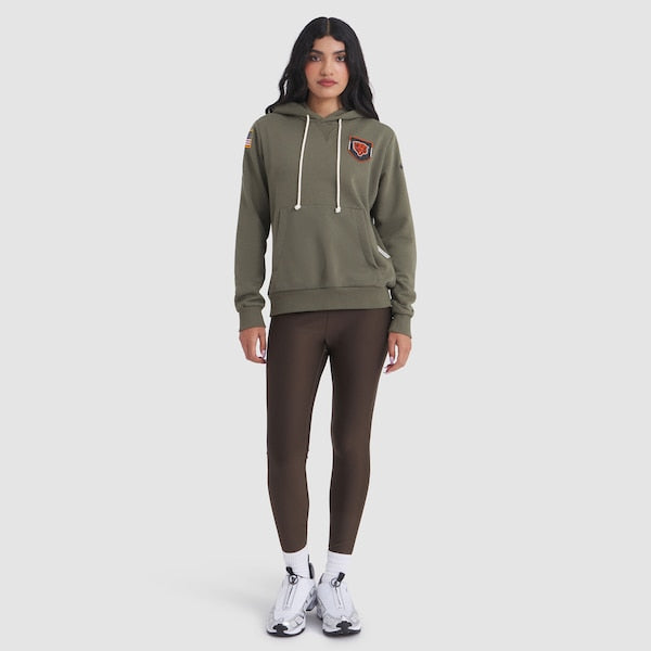 Chicago Bears Nike Women's 2025 Salute to Service Sideline Standard Issue Dri-FIT Hoodie - Olive - Image 3