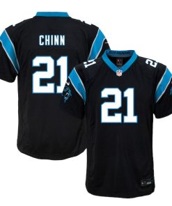 Alternative view of Jeremy Chinn Carolina Panthers Nike Youth Game Jersey - Black/Blue/White
