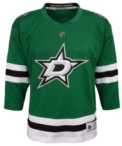 Alternative view of Dallas Stars Youth Home Replica Blank Jersey - Green