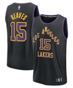 Austin Reaves Los Angeles Lakers  Youth 2025/26 City Edition Fast Break Jersey - Black