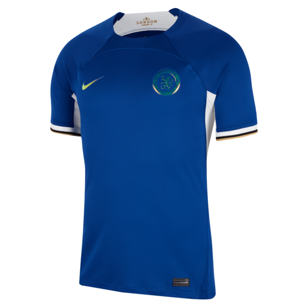 Mois¨¦s Caicedo Chelsea Nike 2023/24 Home Stadium Replica Player Jersey - Blue/Mint/Navy - Image 4