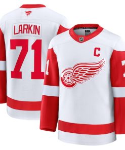 Alternative view of Dylan Larkin Detroit Red Wings  Away Premium Jersey - White/Red