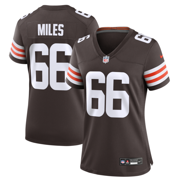 Joshua Miles Cleveland Browns Nike Women's Team Game Jersey - Brown