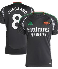 Martin Odegaard Arsenal adidas 2024/25 Away Replica Player Jersey - Black