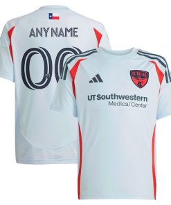 FC Dallas adidas Youth 2025 The Inferno Kit Replica Custom Jersey - Light Blue