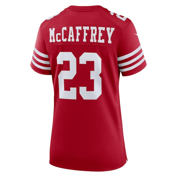 Christian McCaffrey San Francisco 49ers Nike Women's Super Bowl LVIII Game Jersey - Scarlet - Image 3