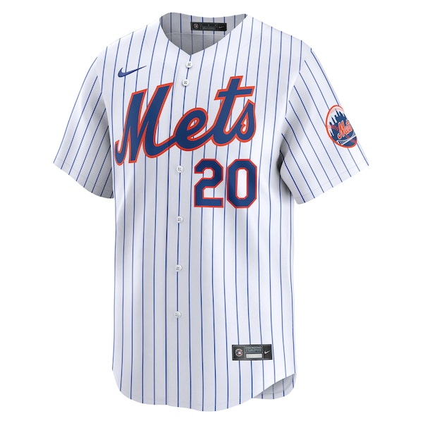 Pete Alonso New York Mets Nike Home Limited Player Jersey - White/Gray - Image 3