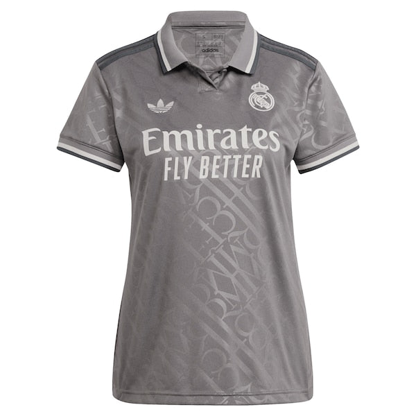 Kylian Mbapp¨¦ Los Merengues adidas Originals Women's 2024/25 Third Replica Player Jersey - Charcoal - Image 2