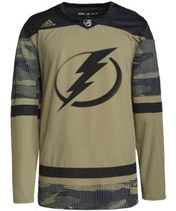 Alternative view of Tampa Bay Lightning adidas Military Appreciation Team Authentic Practice Jersey - Camo
