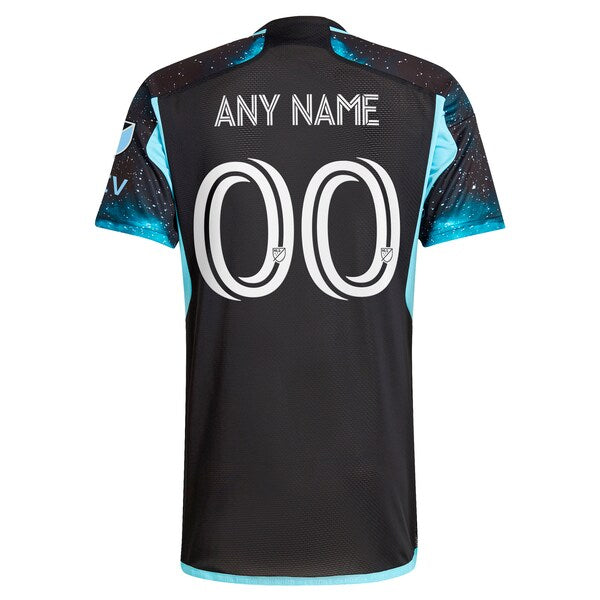 Minnesota United FC adidas 2024 Starry Night Authentic Custom Jersey - Black - Image 3