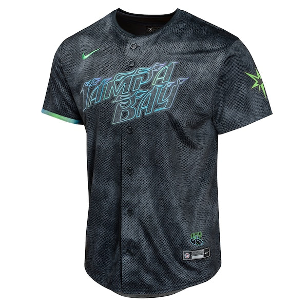 Tampa Bay Rays Nike Youth 2024 City Connect Limited Jersey - Black - Image 2