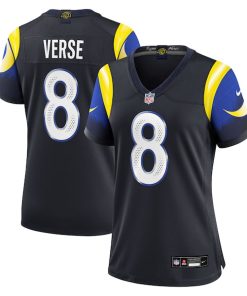 Jared Verse Los Angeles Rams Nike Women's 2025 Rivalries Collection Game Jersey - Midnight Blue