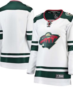 Alternative view of Minnesota Wild  Women's Away Breakaway Jersey - White/Green
