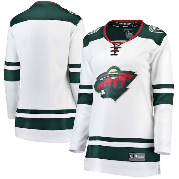 Minnesota Wild Women's Away Breakaway Jersey - White/Green - Image 2