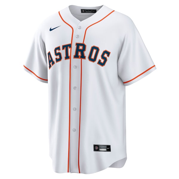 Cam Smith Houston Astros Nike Home Replica Jersey - White/Orange - Image 2
