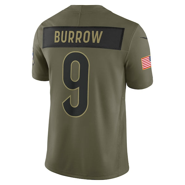 Joe Burrow Cincinnati Bengals Nike 2025 Salute to Service Limited Jersey - Olive - Image 3