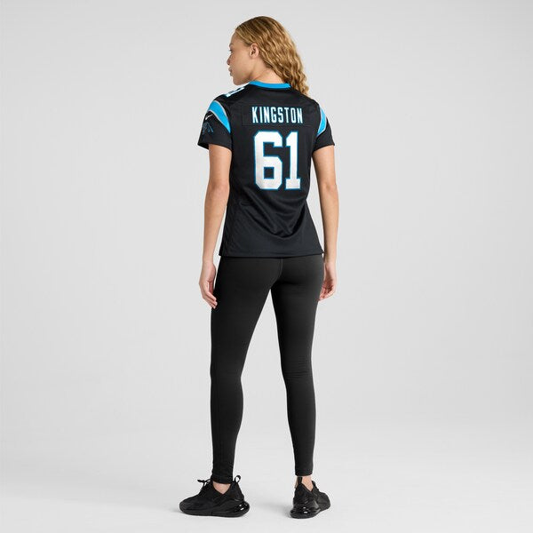 Jarrett Kingston Carolina Panthers Nike Women's Game Jersey - Black - Image 5