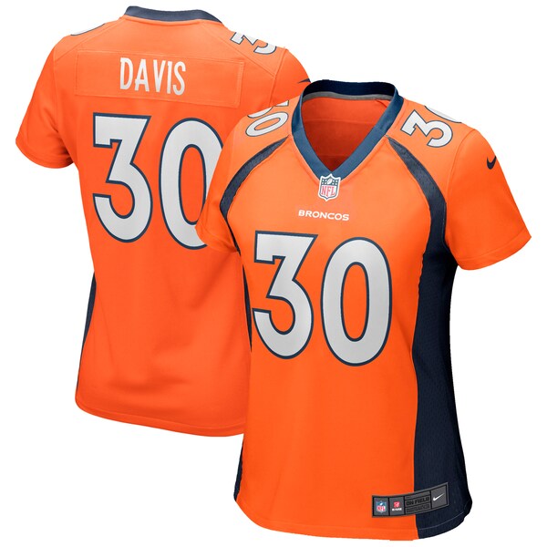 Terrell Davis Denver Broncos Nike Women's Game Retired Player Jersey - Orange/Navy - Image 2