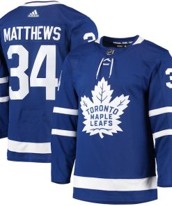 Auston Matthews Toronto Maple Leafs adidas Home Primegreen Authentic Player Jersey - Blue