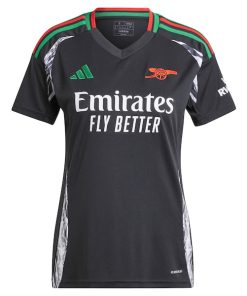 Alternative view of Arsenal adidas Women's 2024/25 Away Replica Jersey - Black